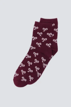 Calcetín largo lazos