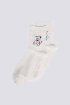 Calcetín largo oso