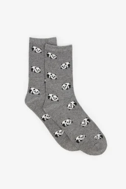 Calcetín largo oso panda