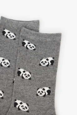 Calcetín largo oso panda
