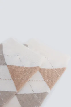 Calcetín largo rombos