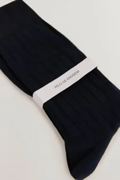 Calcetín liso vestir