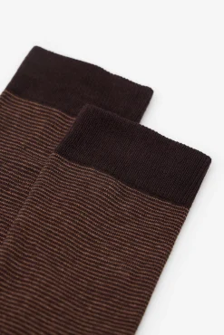 Calcetín microrayas