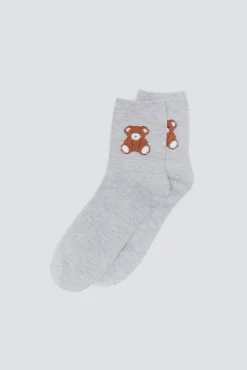 Calcetín oso rizo