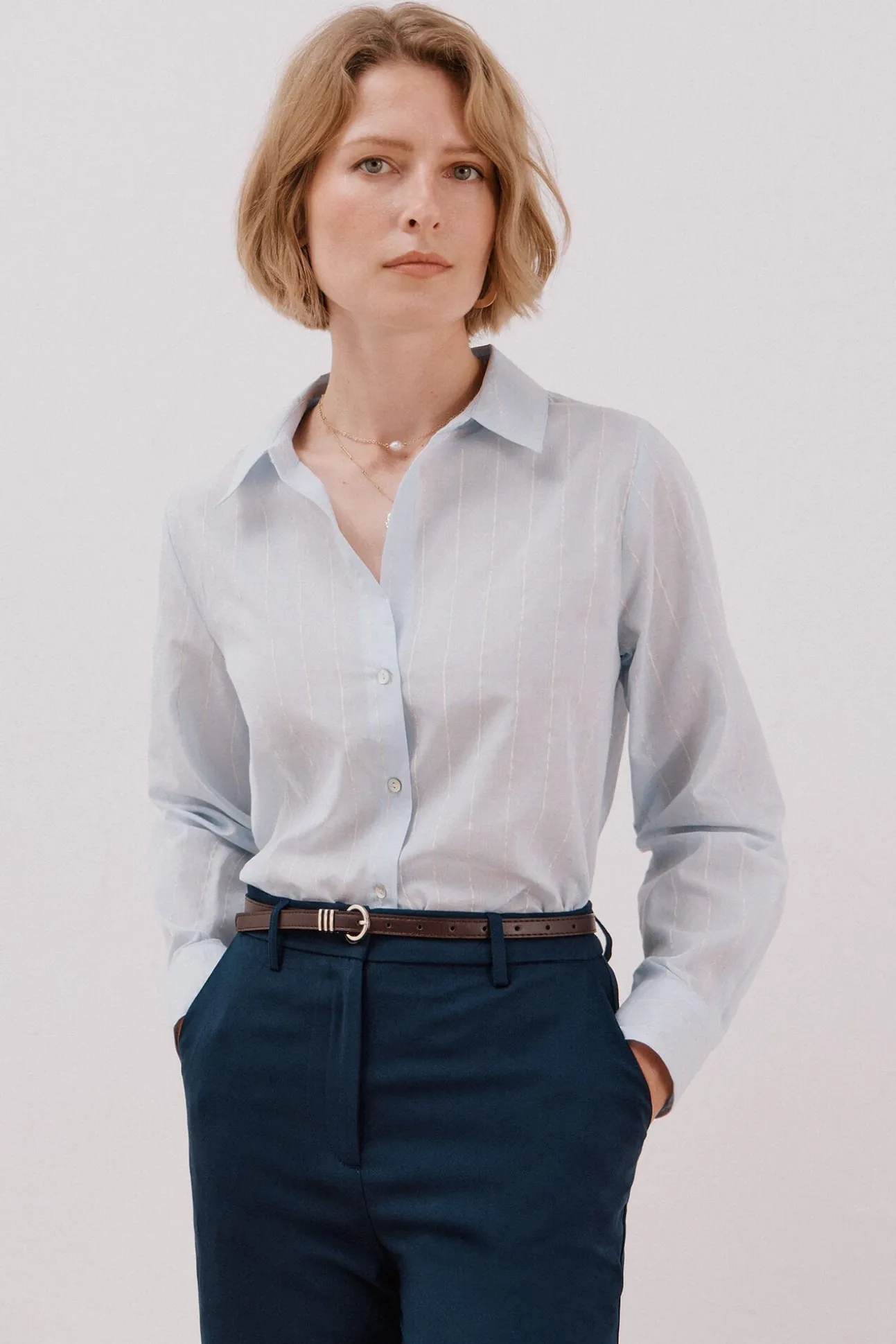 Camisa algodón rayas