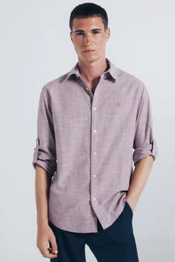 Camisa algodón slub