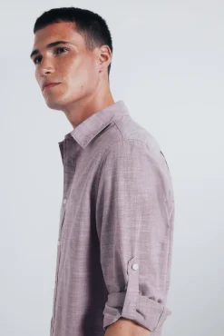 Camisa algodón slub