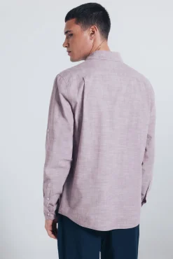 Camisa algodón slub