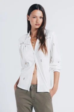 Camisa bordados lace