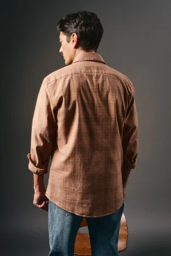 Camisa cuadro sobretintado