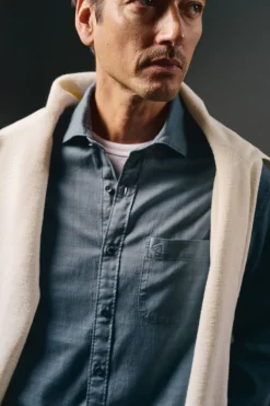 Camisa cuadro sobretintado