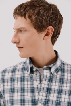 Camisa cuadros popelín
