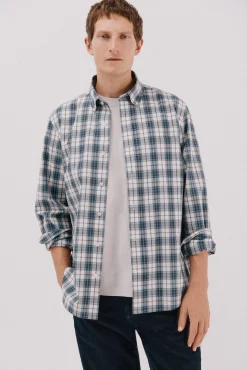 Camisa cuadros popelín