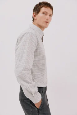 Camisa cuadros popelín