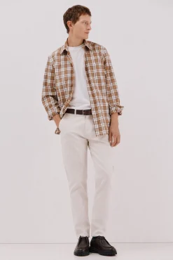 Camisa cuadros popelín