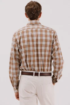 Camisa cuadros popelín