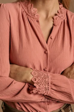 Camisa cuello bordado Luzma