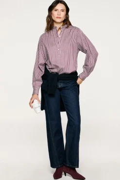 Camisa cuello mao 100% algodón orgánico.