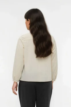 Camisa de algodón de manga larga talla grande