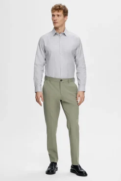 Camisa de manga larga de vestir 100% algodón