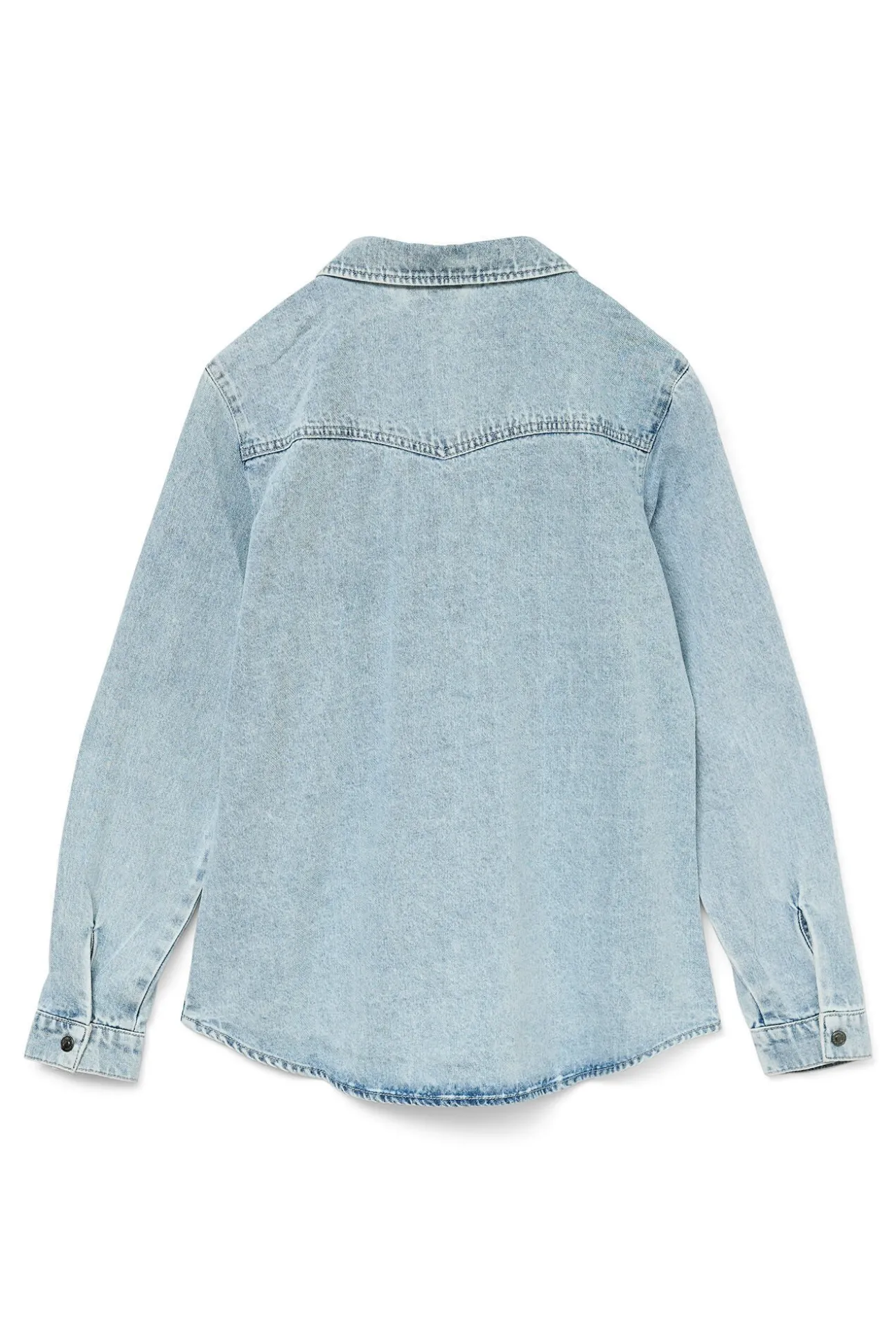 Camisa denim de manga larga