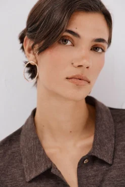 Camisa elástica botones