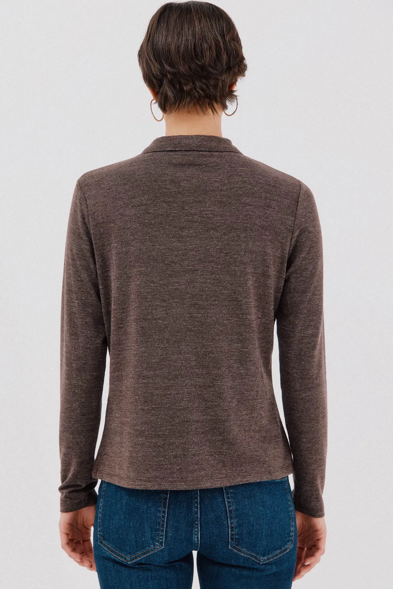 Camisa elástica botones