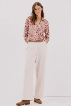 Camisa elástica botones