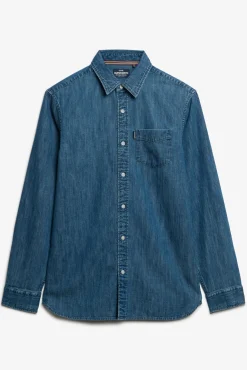 Camisa Essentials l/s denim