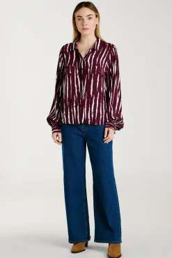 Camisa estampada de viscosa