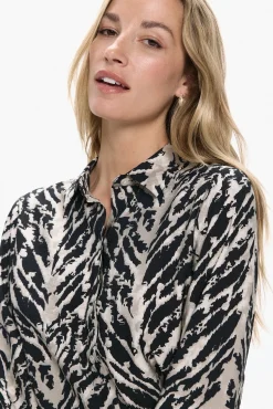 Camisa estampada manga larga