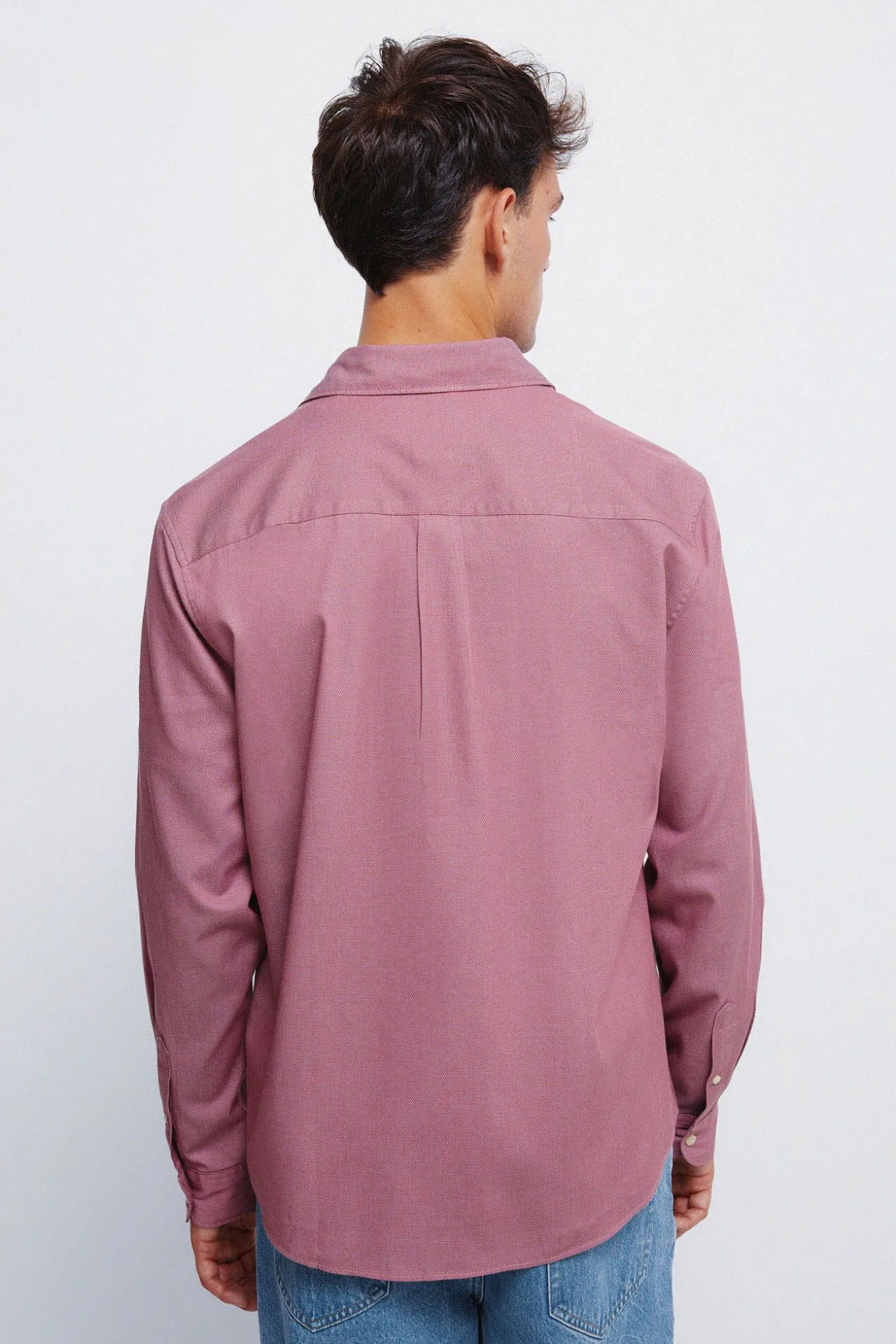 Camisa estructura bicolor