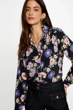 Camisa fluida estampada