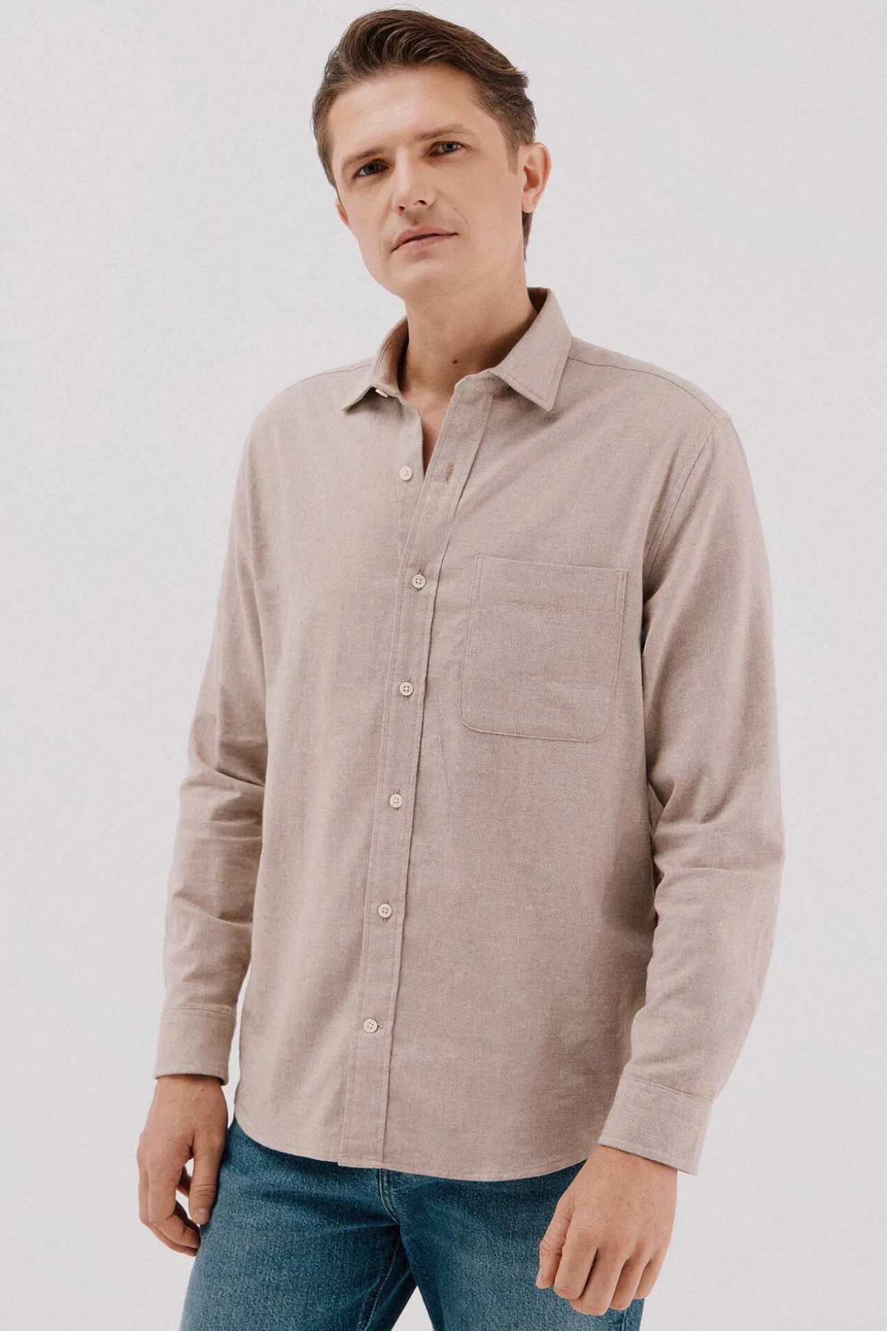 Camisa franela espiga