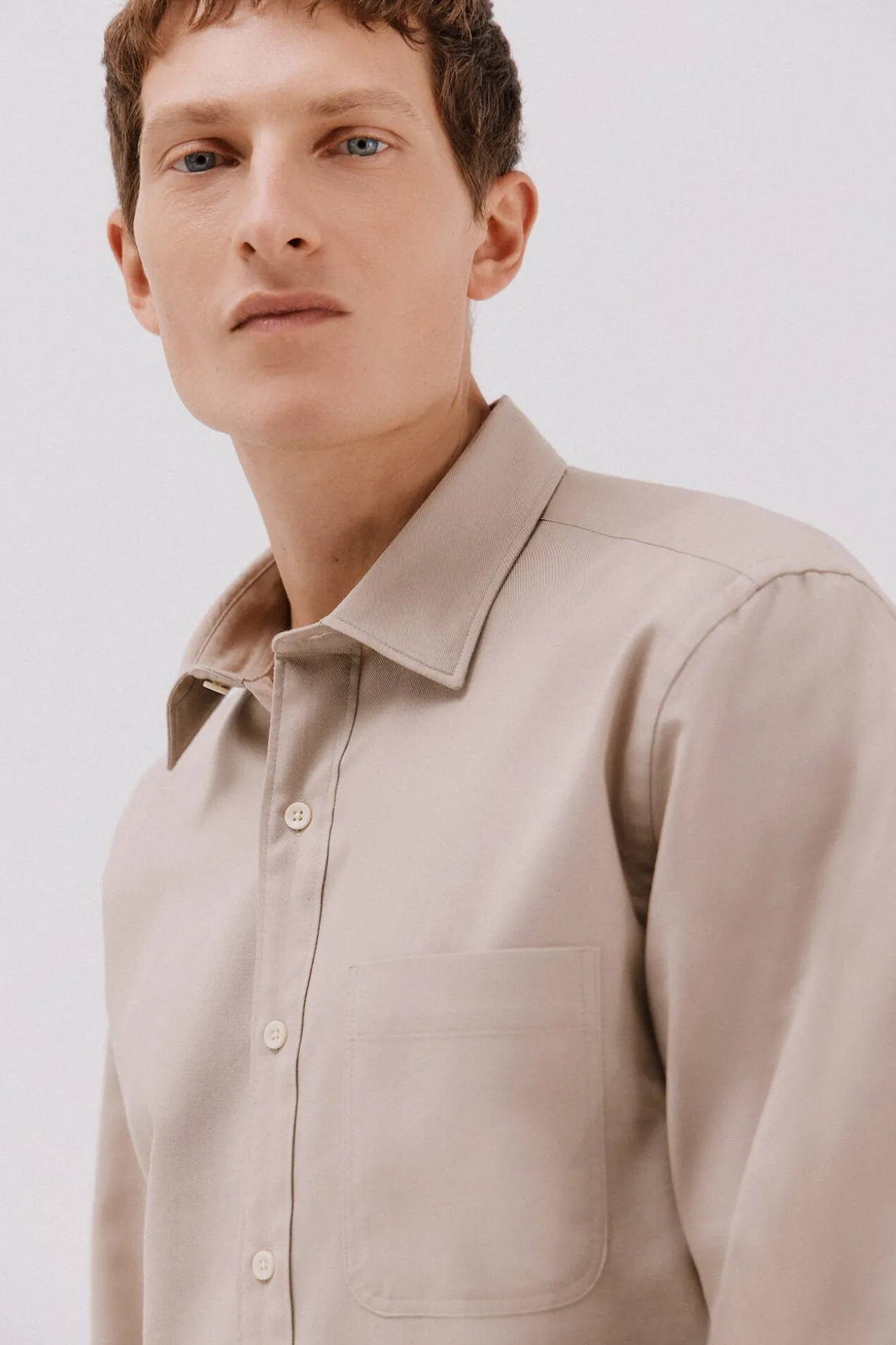 Camisa gabardina Tencel