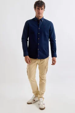 Camisa Garment Dyed Estructura