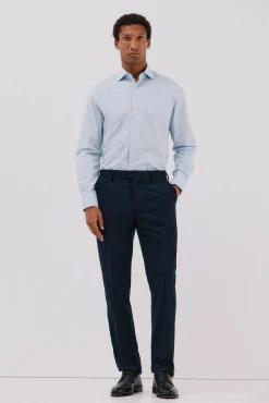 Camisa gemelos lisa fácil plancha