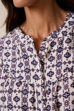 Camisa geométrica Lila