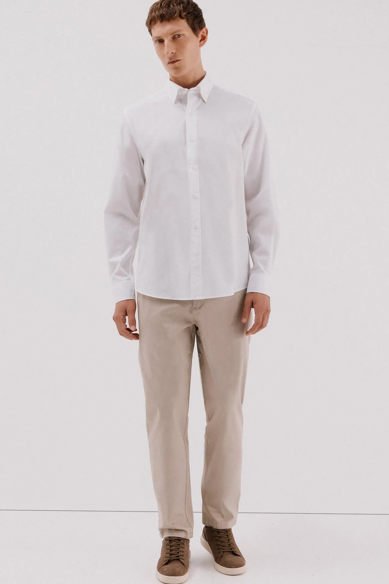 Camisa lisa algodón tencel