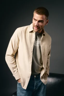 Camisa micropana lisa