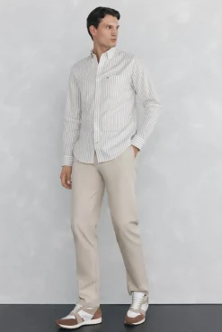 Camisa non iron oxford rayas