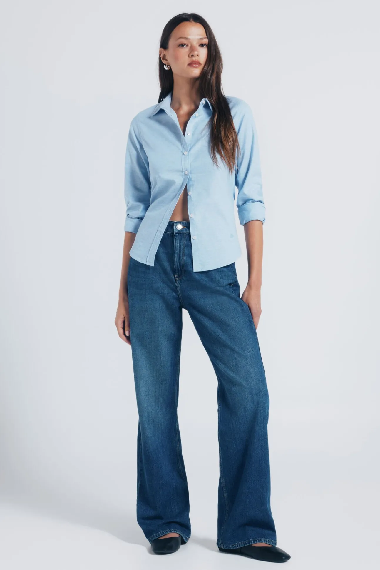 Camisa Oxford algodón