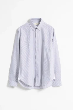 Camisa oxford slim algodón rayas