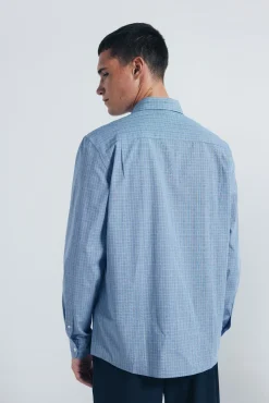 Camisa popelín cuadros