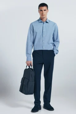 Camisa popelín cuadros