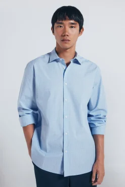 Camisa popelín cuadros