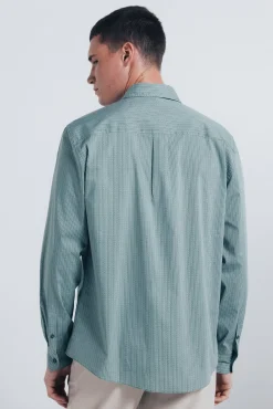 Camisa popelín micro estampado