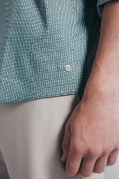 Camisa popelín micro estampado