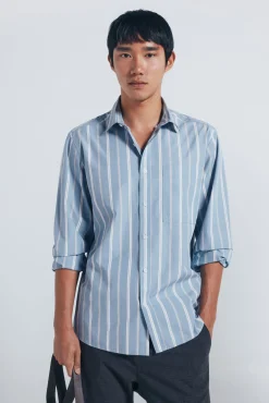 Camisa popelín rayas