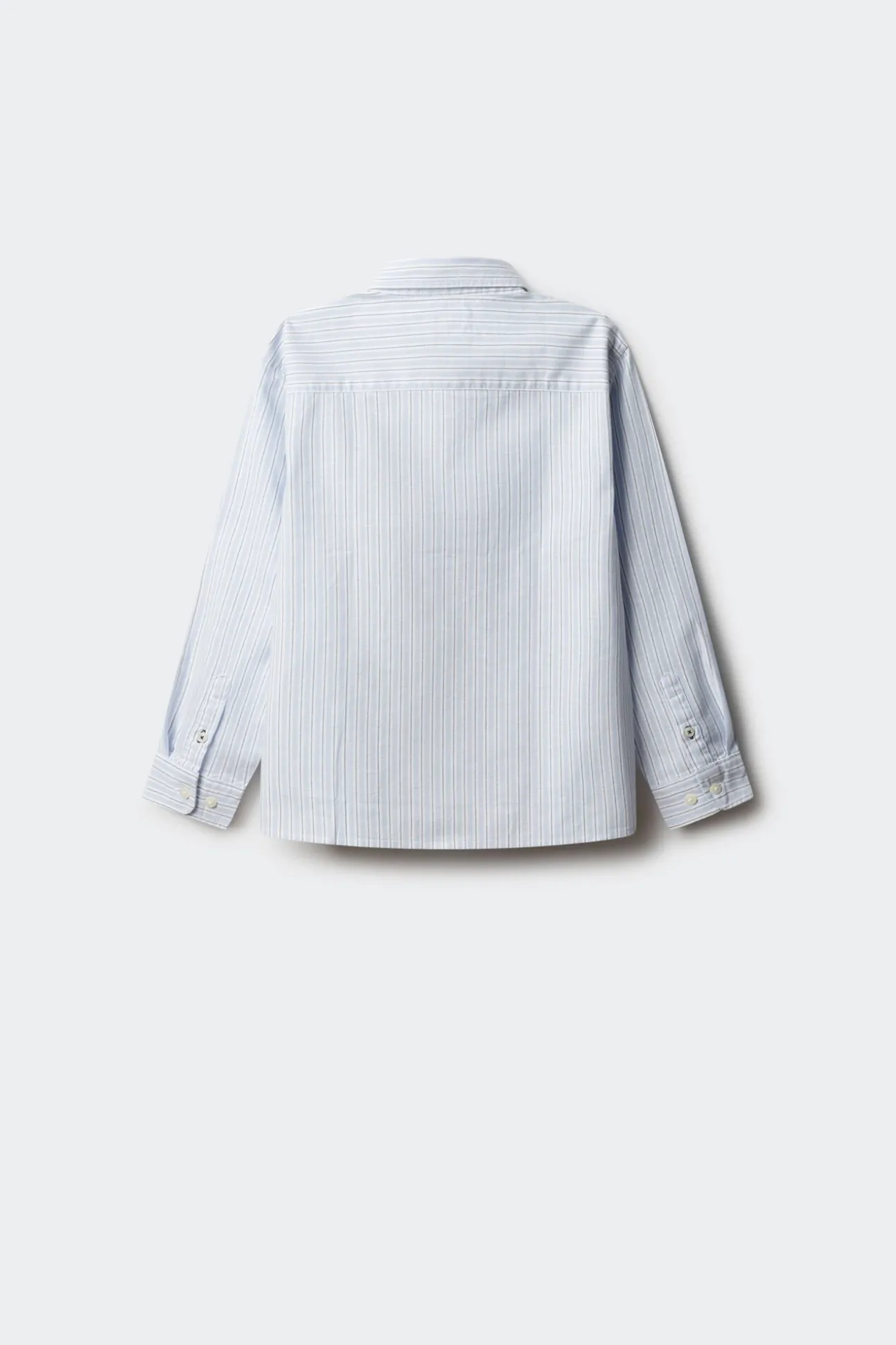 Camisa raya fina azul niño